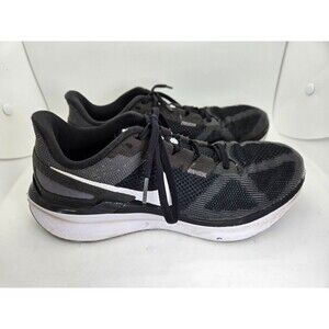 Nike Air Zoom Structure 25 Shoes Mens 8.5 Black Running Athletic Workout Sneaker